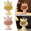 Держатель для ключей «Кот удачи», фигурка, конфеты, всякая всячина, скульптура животного из смолы, нетоксичные, безвредные бытовые принадлежности для дома, гостиной