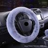 Корейский модный чехол на руль из меха кролика Рекс - зимний плюшевый чехол на ручку для мужчин и женщин