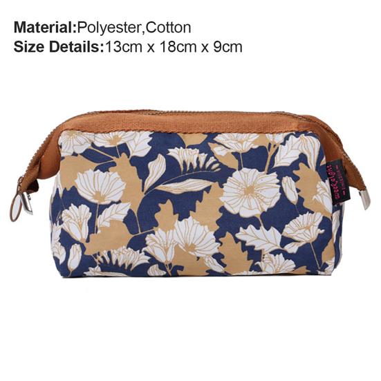 Высококачественная косметичка из привлекательного хлопка большой вместимости