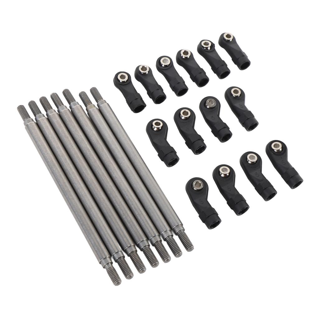 Полный комплект рулевых тяг для автомобиля, диаметр 6 мм, нержавеющая сталь, простая установка, комплект соединительных тяг для RC для Redcat
