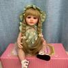 BZDOLL 55 СМ 22 Дюйма Полностью Мягкий Винил Реборн Кукла-младенец Длинные Волосы Кукла-девочка Игрушка Реалистичная Принцесса Малыш Красивая Бебе