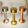 Ретро металлическая настольная лампа для гостиничного бара ресторана атмосфера ночник светодиодная зарядка сенсорная настольная лампа для сна