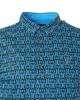 Andrews Short Sleeve Polo Shirt Wave Pattern with Golf L St. Men's (New Mesh) / / 042-5160557 110_Blue