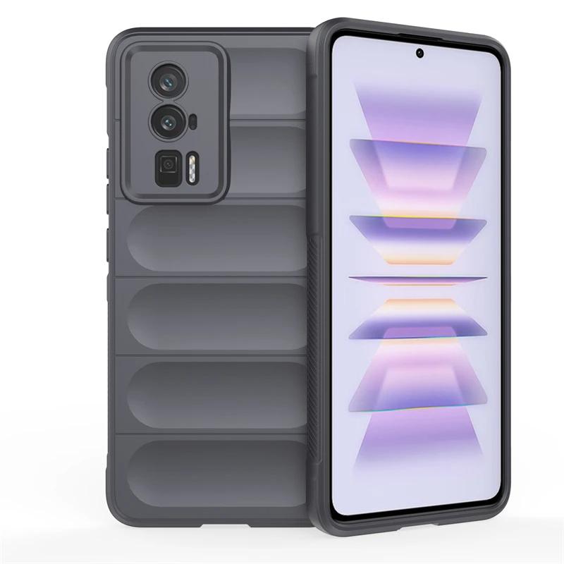 Для Xiaomi Poco F5 Pro F3 F4 GT 5G задняя крышка телефона чехол мягкий жидкий силикон противоударный защитный чехол Funda Coque