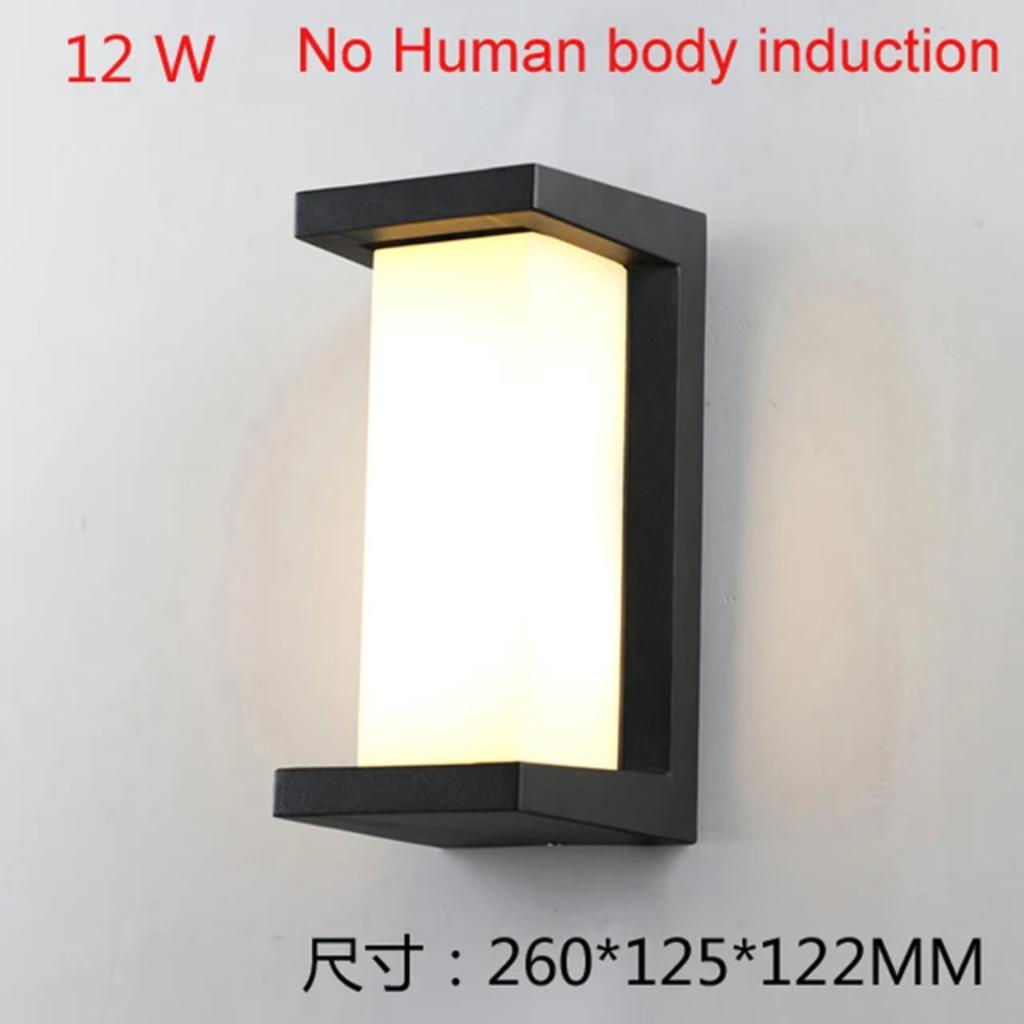New Large LED Outdoor Wall Light IP65 Waterproof Radar Motion Sensor Garden Wall Lamp Exterior Lighting Garage