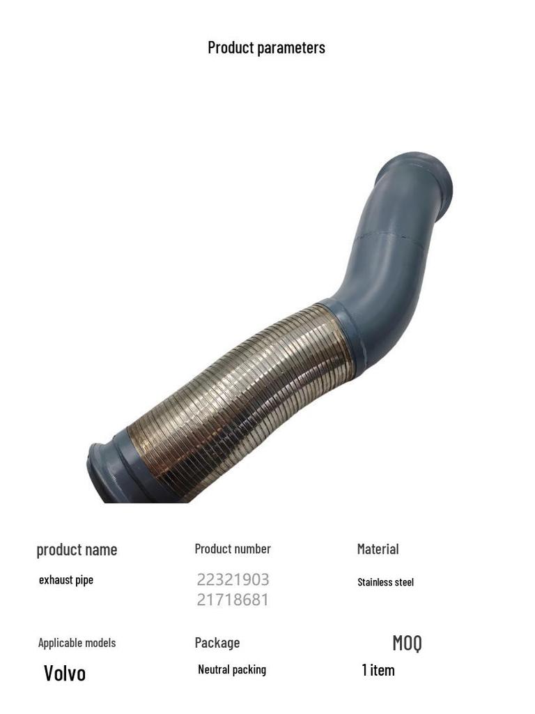 Compatible with Volvo 22321903 & 21718681 Exhaust Pipe