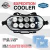 AO Coolers Carbon Soft Insulated Cooler for Outdoor and Fishing Japanese 12-Pack Cooler, Silver, 11L, Stain-Resistant, Lightweight, Box/Bag