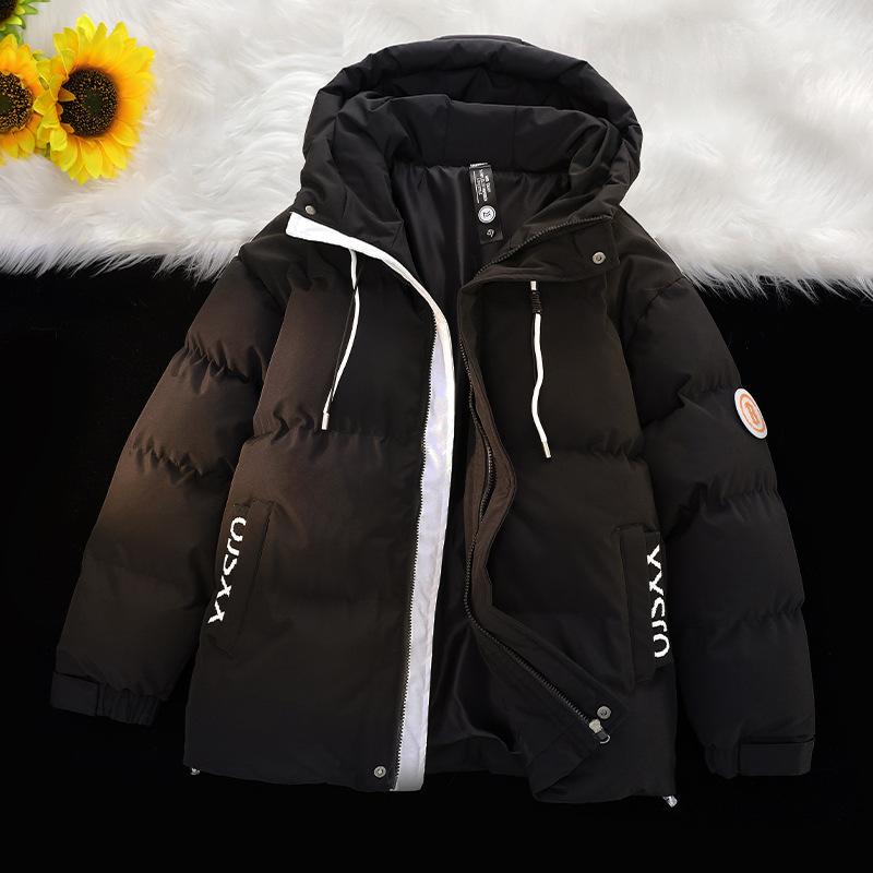 Популярная новая куртка с хлопковой подкладкой, мужская зимняя подростковая теплая хлопковая одежда, модная повседневная поддельная куртка из двух частей с хлопковой подкладкой, мужские топы