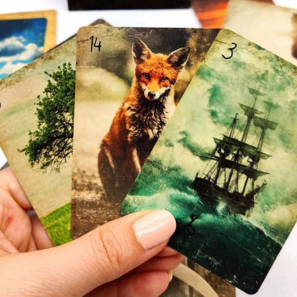 10,4*7,3 см, 36 шт. Карты, колода Брюма Ленорман, карты Таро