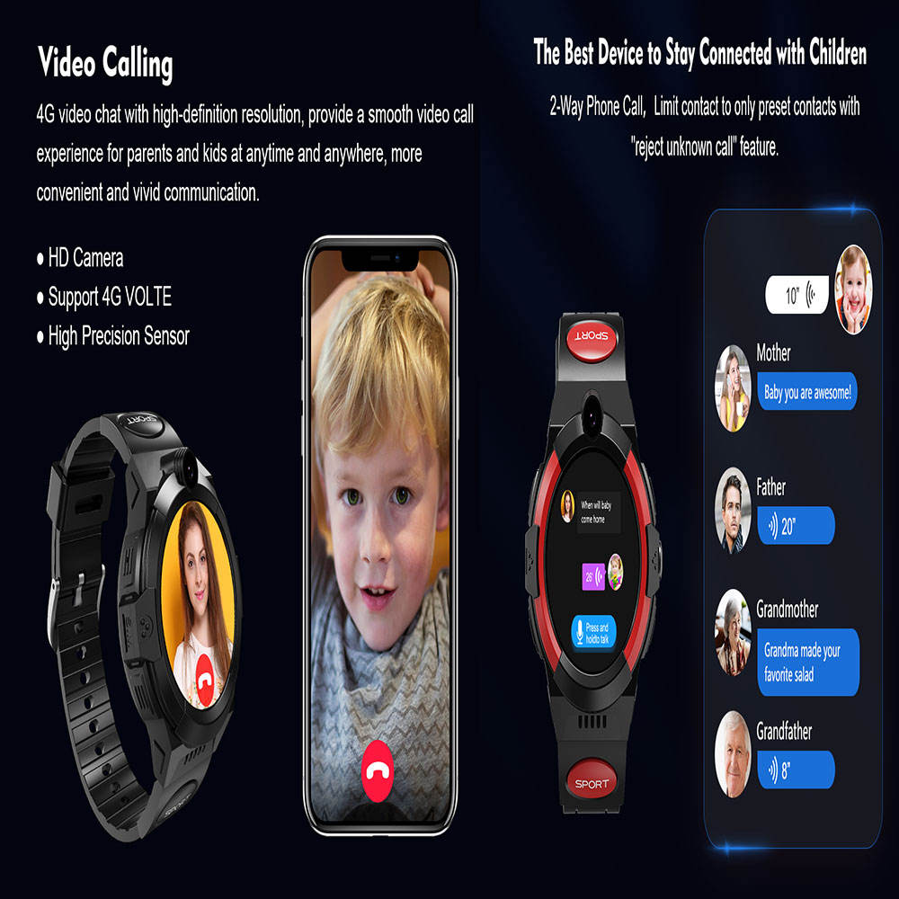 Hot LT32 Kid SmartWatch 4G SOS Video Call LBS GPS Wifi Location Sim Card Smart Watch Compass Sleep Tracker IP67 Waterproof