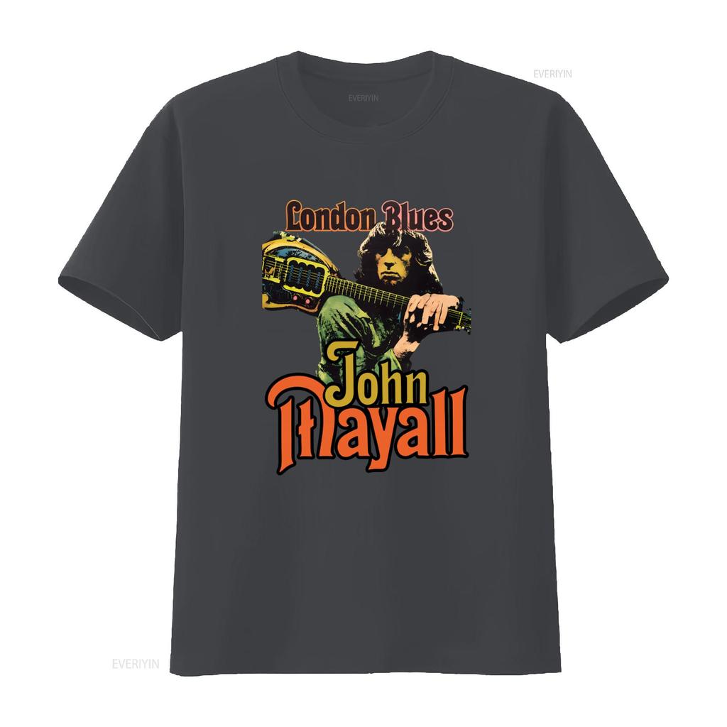 Cotton John Mayall London Blues 1964 1969 Album The Turning Point T Shirt vintage Washed streetwear Casual Stretched