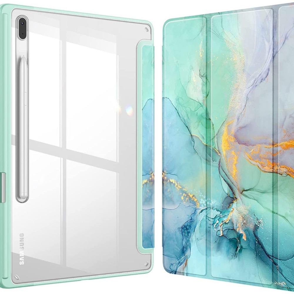 Для Samsung Galaxy Tab S9FE S10FE Plus 11 дюймов Чехол Акриловый Защита от сгибания со слотом для S Pen