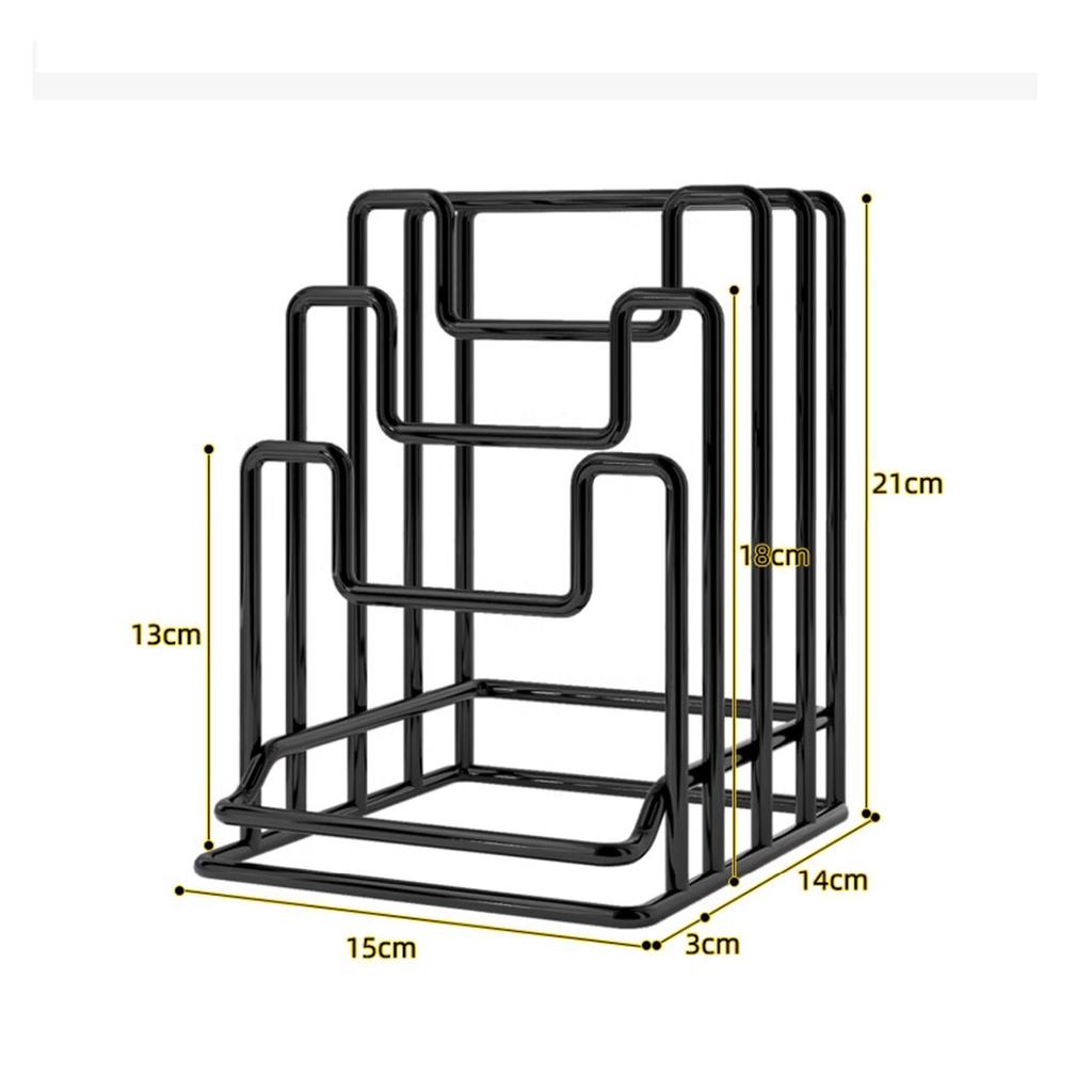 Cutting Board Holder Rack Chopping Board Organizer Stand Pots Pan Lids Rack for Plates Cabinet Restaurant Home Kitchen