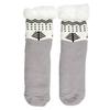 WINTER SOCKS sherpa with pattern size 39-42 gray