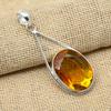 Wonderful Honey Topaz Gemstone 925 Sterling Silver Handmade Pendant Jewelry