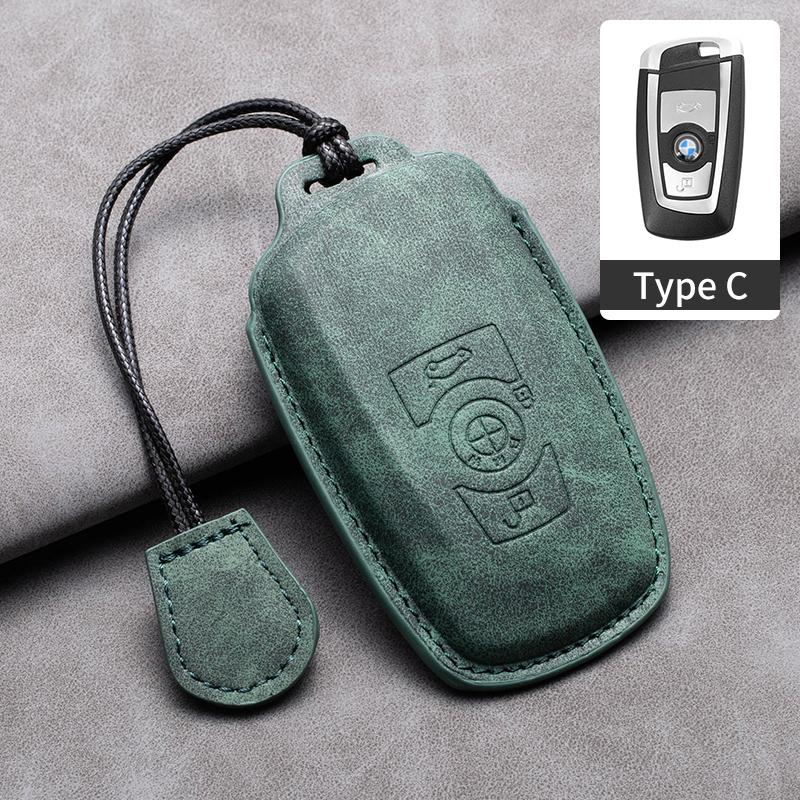 JYPK6 Sheepskin Leather Car Key Case Cover Accessories For BMW 1 2 3 4 5 6 7 Series X1 X3 X4 X5 X6 F36 F25 F26 F30 F34 F10 F07 F20 Z10