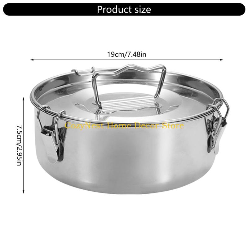 92MF 304 Cake Flan Pan With Secure Locking Lid For Baking And Steaming
