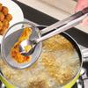 Multifunctional Oil Frying Clamp Filter Stainless Steel Spoon Oil Drainer Vegetables Snack Fried Food Strainer Kitchen Tools