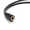 3.5mm Audio Mic Y Splitter Cable Headphone Adapter Female Fo 2 Male Adapter