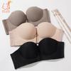 Push-up Bra Thickened Sponge Front Buckle Bra Women's Sexy Spaghetti Straps Push-up Underwear Bras
