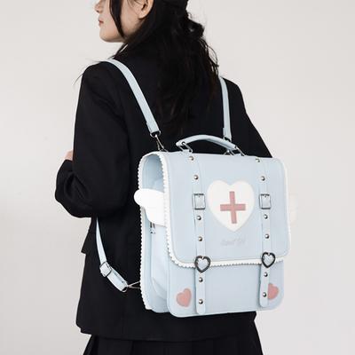 Женский рюкзак Kawaii из искусственной кожи JK Style Travel Crossbody Bag Многоцелевые сумки через плечо в стиле Лолиты для девочек