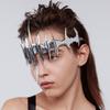 Euramerican metallic sense personality spiked jewelry mask adjustable Gothic punk mask sexy men's and women's facial jewelry