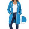 Women's Zip Up Hoodies Long Sleeve Long Tunic Sweatshirts Oversized Fleece Casual  Fall Jacket Coat With Pocket
