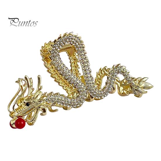 Женская заколка для волос в китайском стиле в форме дракона, противоскользящие зубцы, заколка для волос с затылком, акула, аксессуар для волос