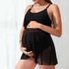 Maternity Swimsuit Adjustable Shoulder Strap Swim Wear for Swimming Beach Traveling