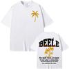 2025-26 Summer Hot Sale Men's Beele Borondo Album Letter Print T-Shirt High Street Fashion Summer Cotton Extra Large T-Shirt