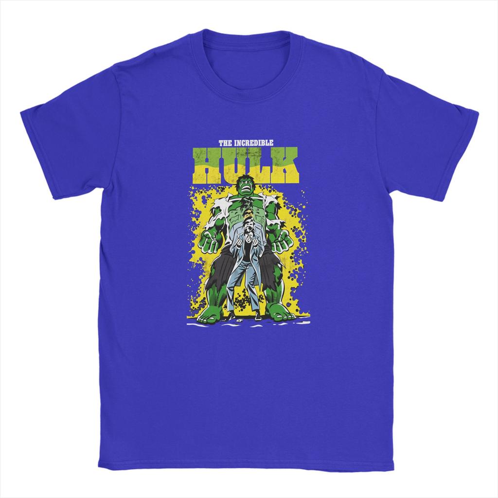 The Incredible Hulk TShirt Summer 100 Cotton TShirts For Adult Fashion Print Tshirt ShortSleeve Awesome Tops