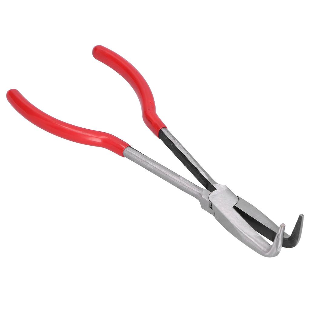 Печные щипцы Длинногубцы Многофункциональный инструмент для обработки ювелирных изделий(Плоскогубцы с изогнутыми губками 90 градусов )