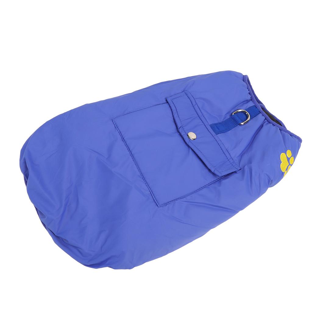 Dog Warm Vest Soft Adjustable Double Sided Wearable Waterproof Pet Cold Weather Coat for Medium Large Dogs