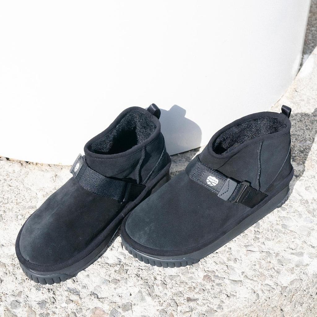 Shaka Short Mouton Thick Easy To Walk Cm Boots, Booties, Platform, Sole, Autumn/Winter, In, Lightweight, Women's, Black, 25.0