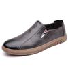 Модный бренд высокое качество Круглый носок слипоны кожаные туфли Плоская подошва Мужские Ручная работа удобные Дорожные Вождение лоферы