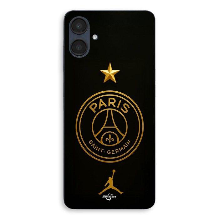 Coque Pour Samsung Galaxy A06 PSG logo jordan doré étoile champion Maniacase
