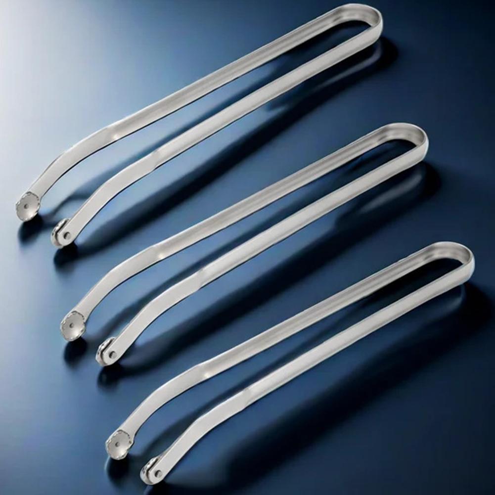 Щипцы для еды из нержавеющей стали, новые щипцы для переворачивания колбасок для гриля, кемпинга, многоцелевой кухонный зажим для стейков