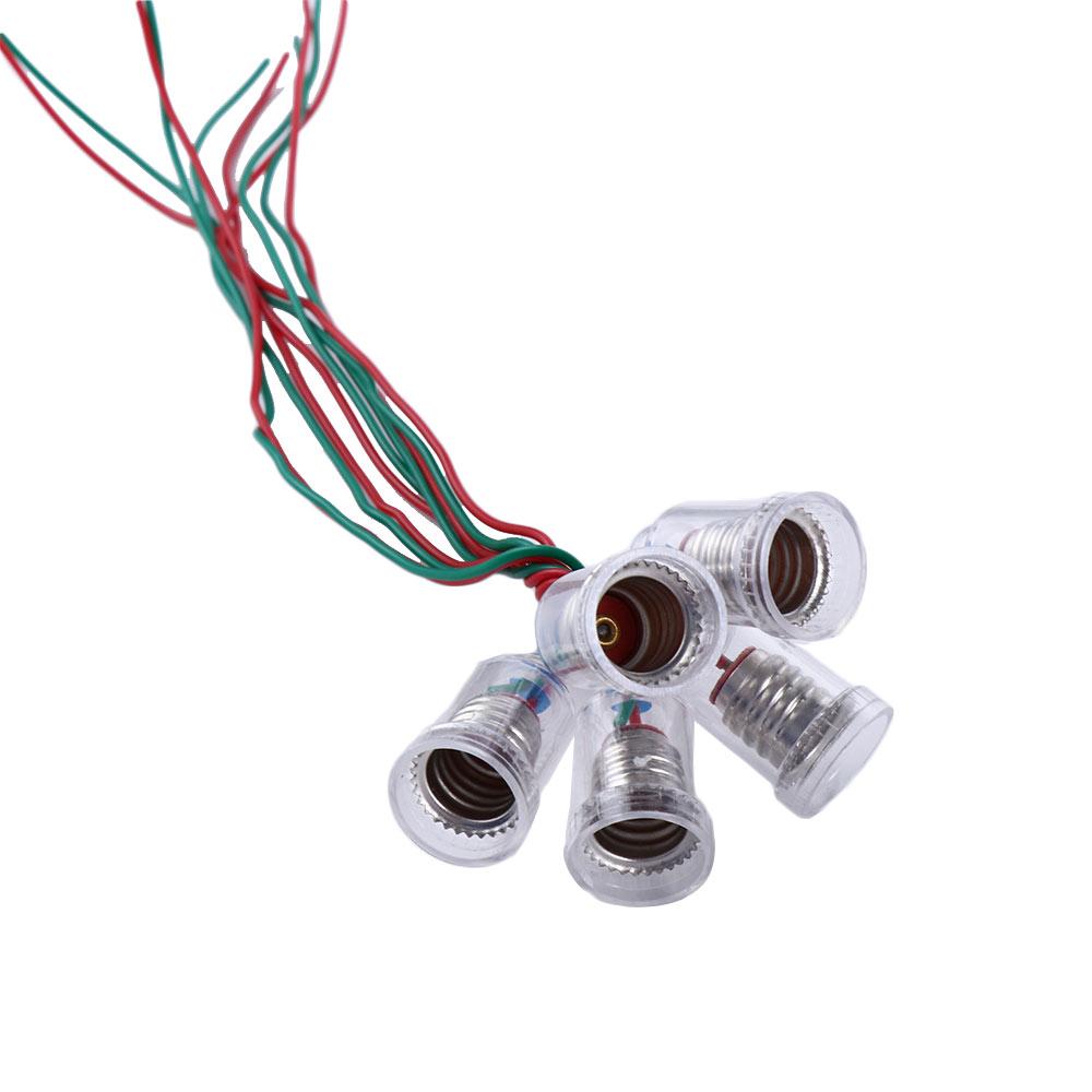 Шт для маленькой лампочки с проводом 20 см Адаптер для лампы E10 Основание лампы E10 Осветительные аксессуары Патрон для лампы E10