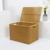 Imitation Vine Weaving Bathroom Clothes Large Capacity Storage Basket Handmade Weaving Desktop Kitchen Toys And Miscellaneous Storage Basket