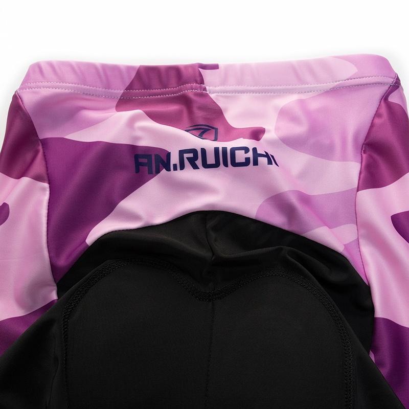 Летний короткий комплект одежды для езды на велосипеде с принтом, женские спортивные трикотажные костюмы, черные брюки-комбинезон, велосипедная одежда