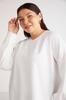 Women's Style Big Size Sweatshirt Barborabb Soft Comfort Fit Round Collar Green Plus Size Sweatshirt With Fleece Inside