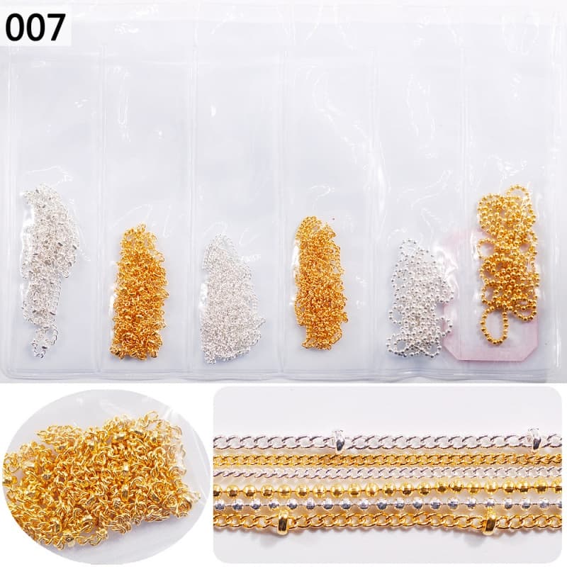 Сумка с 6 отделениями, конфетный цвет, сделай сам, для ногтей, цепочка для красоты ногтей, украшение для ногтей