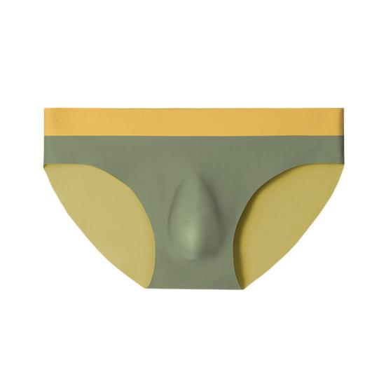 Мужские трусы средней посадки с эластичной талией, дышащее нижнее белье, 3D U-образный вырез, бесшовные тонкие трусики, повседневная одежда