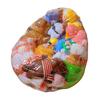 Stuffed Animal Storage Bean Bag Chair Cover Waterproof Clear PVC Extra Large Kids Plush Toy Storage Sofa Nursery Bedroom Dolls Organizing Sofa