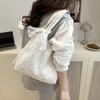 Tote Bag Lace Shoulder Bag Korean Style Large Capacity Bag Big Pouch Simple Canvas Handbag  Daily