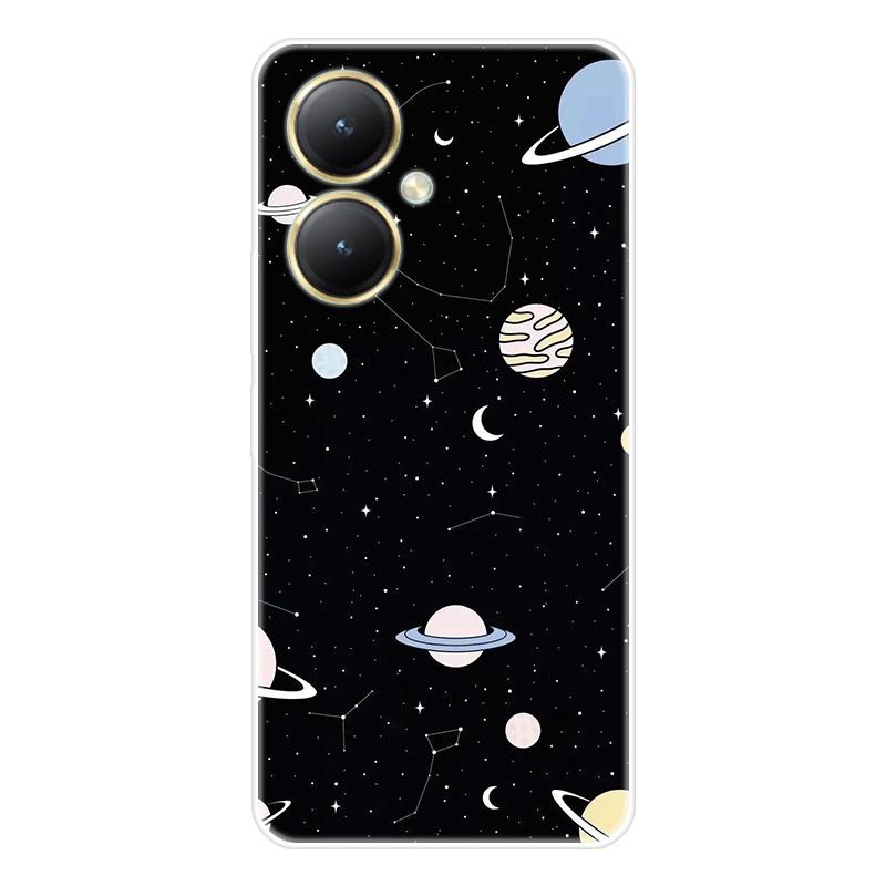 Для Vivo Y27 4G Y 27 5G чехол Мягкая силиконовая задняя крышка Чехол для телефона с рисунком из мультфильма Разнообразие