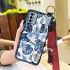 Back Cover Protective Phone Case For Nokia G22 Kickstand Durable Chinese style Wrist Strap Shockproof Waterproof Lanyard