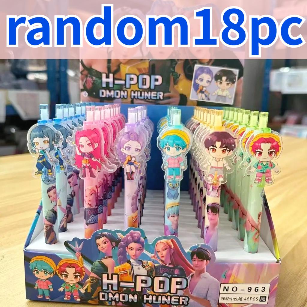 KPop Демон Охотник Студент Ручка Набор для рисования на экзамен Аниме Мультяшный Персонаж Канцелярские товары Школьные принадлежности Подарки
