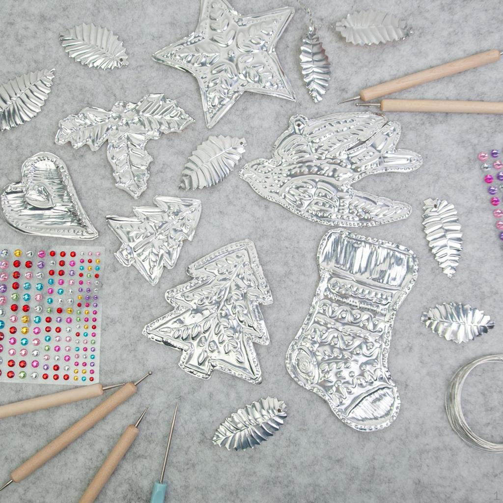 Foil Embossing Kit Crafting Accessories Decorative Versatile Paper Sheets Craft Set for DIY