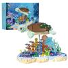 1091PCS Sea Turtle Underwater World Scene Building Blocks Animal Model Bricks Desktop Decoration Kids Educational Toys Gifts
